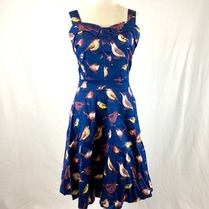 Zaful | Dresses | Nwt Zaful Bird Print Vintage Pinup Swing Dress | Poshmark